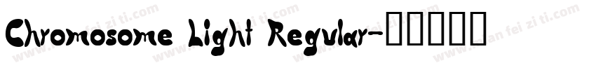 Chromosome Light Regular字体转换